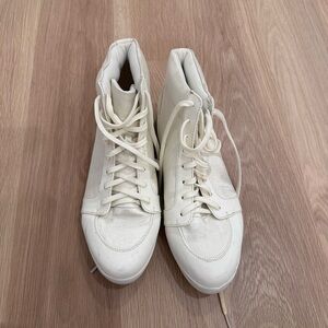 H&M Satin High-Top Sneakers